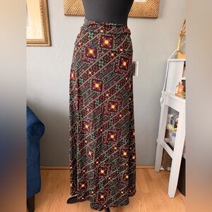 NWT!! 🖤💛 LuLaRoe Colorful Geometric Maxi Skirt